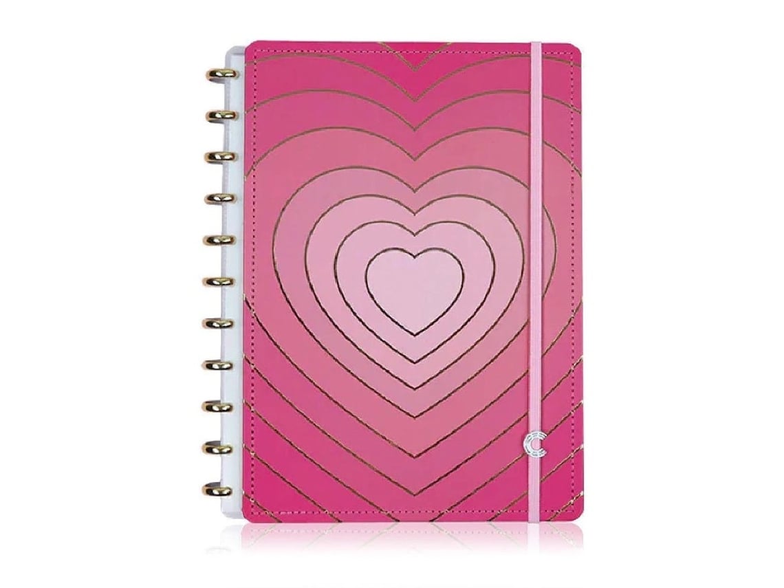 Caderno Inteligente Grande A4 Golden Love 80 Folhas