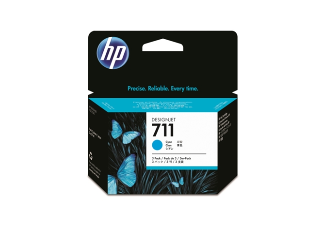 Pack De Ahorro De 3 Cartuchos De Tinta Original HP 711 De 29 ML CZ134A