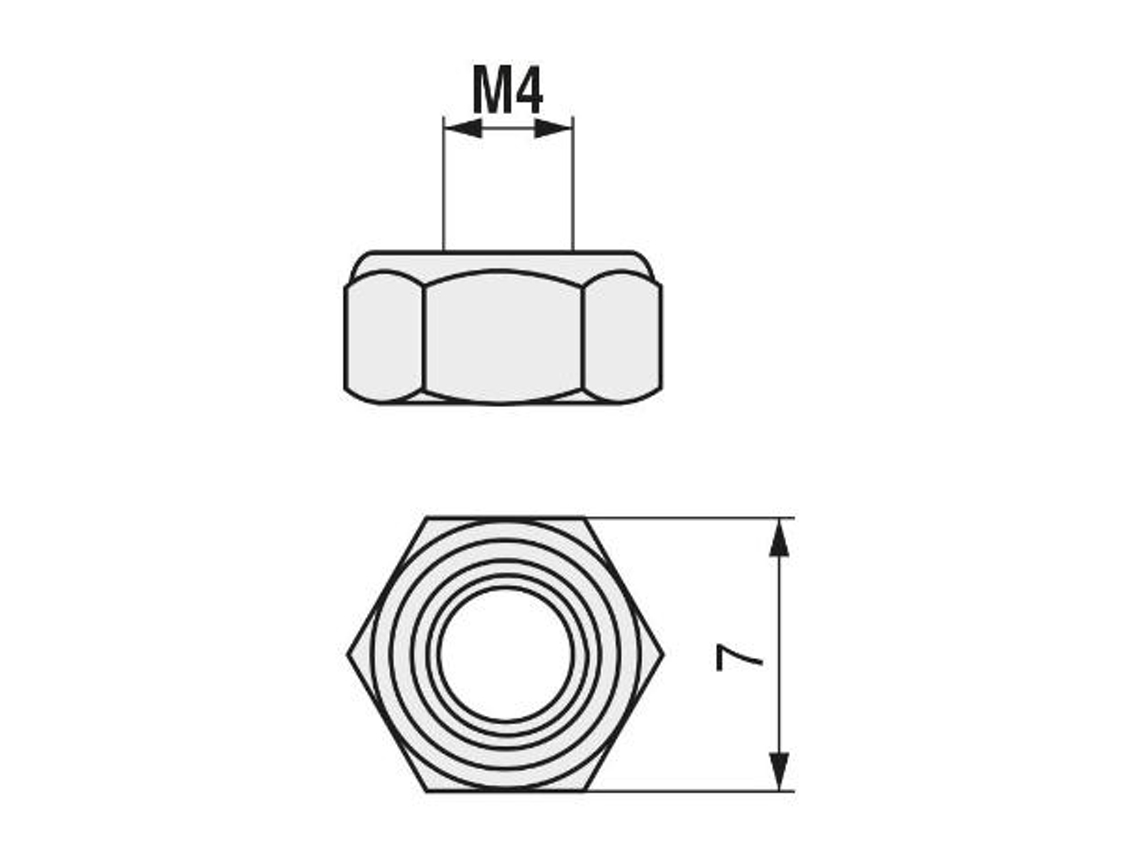 Tuerca Hexagonal Autoblocante Din 985 Cincada Metrica M 16