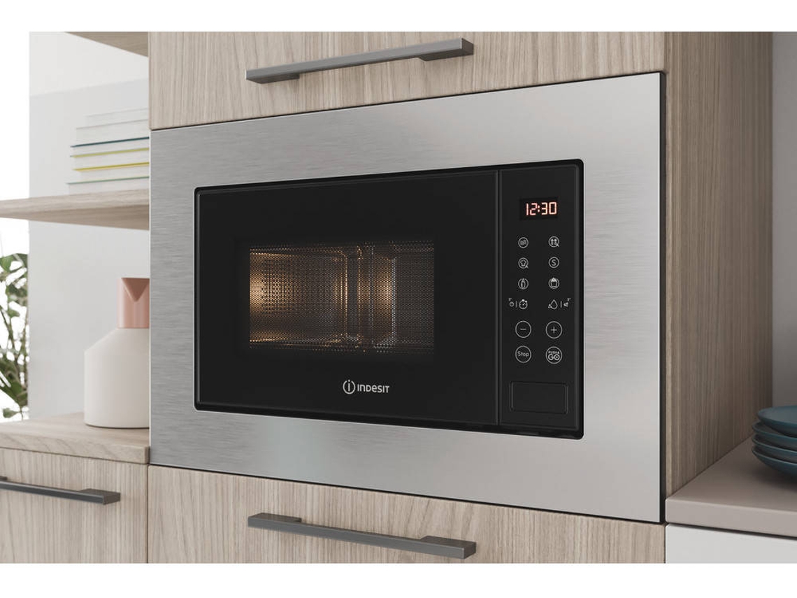 Microondas Integrable INDESIT MWI 120 SX 20 L Con Grill Inox