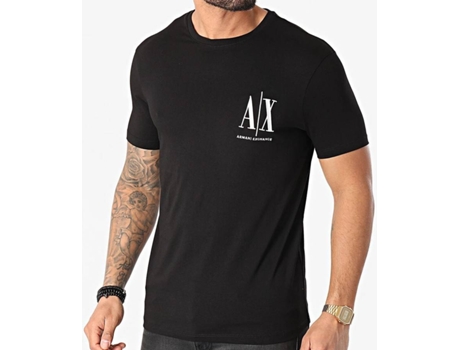 T-shirt ARMANI EXCHANGE Algodón Hombre (M - Negro)