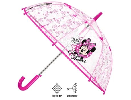 Paraguas PERLETTI Minnie Campana Antiviento (74 cm)