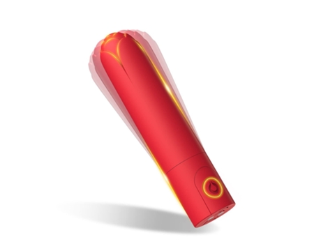 Bullet Vibrador con 10 Modos de Vibración para Mujer (Rojo) VEANXIN