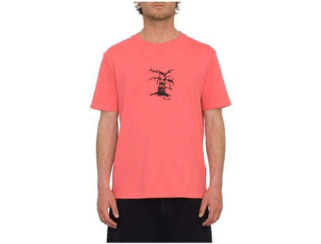 Camiseta de Hombre VOLCOM Corta Issam Night Rosa (L)