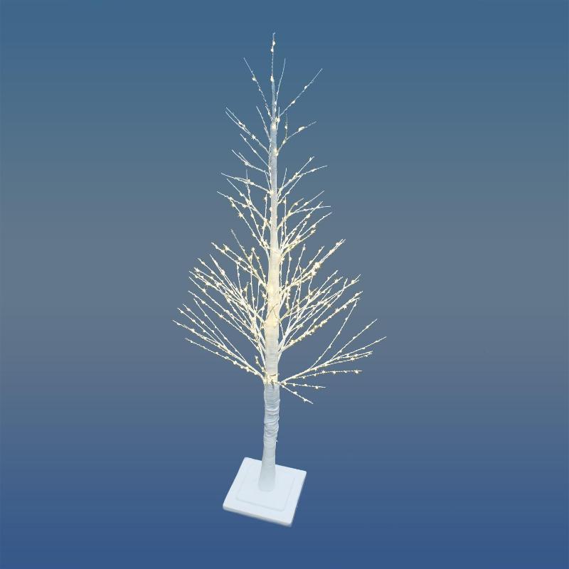 Arbol de navidad luces led 120 cm. con 460 microleds luz calida apto interiores y exteriores.