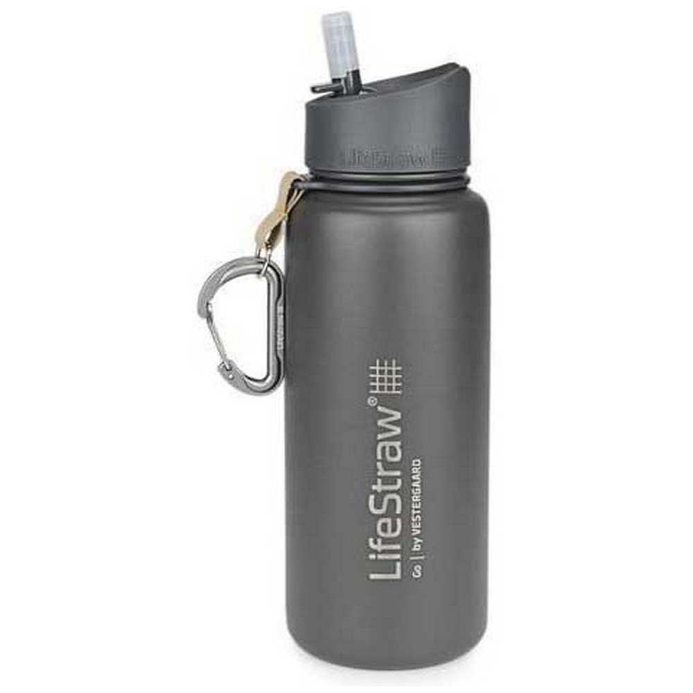 Lifestraw Go Stainless steel grey botella de montaña acero inoxidable 650