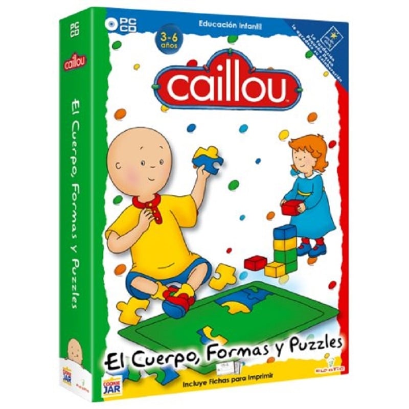 Juego PC Caillou Cuerpo, Formas y Puzzles: Pack Edition