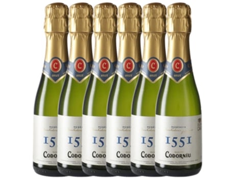 Espumante CODORNÍU Codorníu 1551 Brut Nature Cava Joven (0.2 L - 6 unidades)