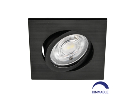 Built -in LED Spot 3en1 Square Black 7W IP20 Dimmable BRAYTRON