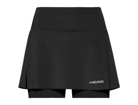 Falda para Mujer HEAD RACKET Club Basic Negro para Tenis (XXL)