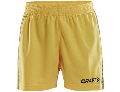 Pantalones para Hombre CRAFT Pro Control Amarillo para Fútbol (122 - 128 cm)