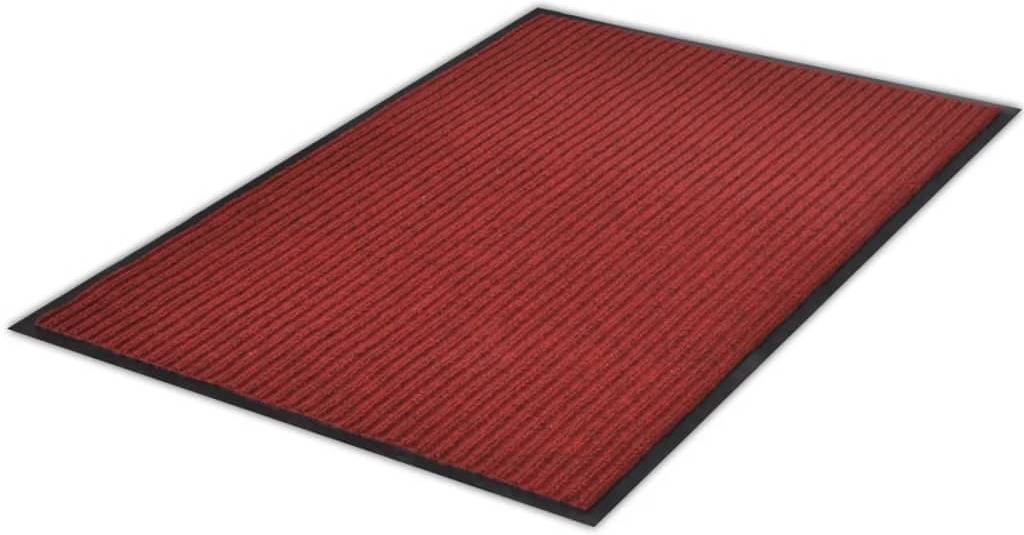 Alfombra VIDAXL Liso Rectangular (Rojo - 120 cm - Poliéster)