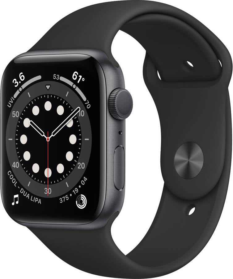 APPLE Watch Series 6 Gps 44mm Aluminio gris espacial negro