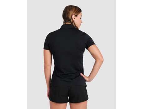 Polo de Mujer para Natación ARENA Team Solid Negro (S)