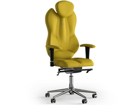 Silla de Oficina KULIK SYSTEM Grande Cuero de PU (Amarelo -130x50x50cm)