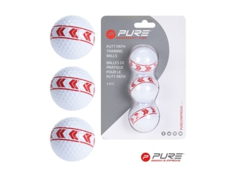 Pack de 3 Bolas para Golf PURE2IMPROVE Multicolor (Tu)