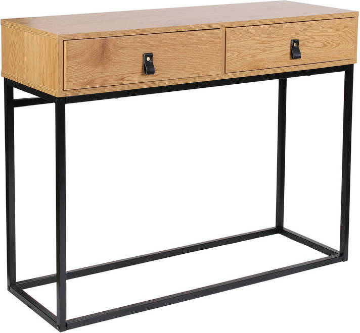 Mesa Consola KASA Genebra (Madera y Metal - 100x35x81 cm)