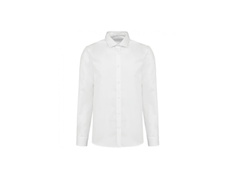 Camisa para Hombre KARIBAN PREMIUM (3XL - Algodón - Blanco)