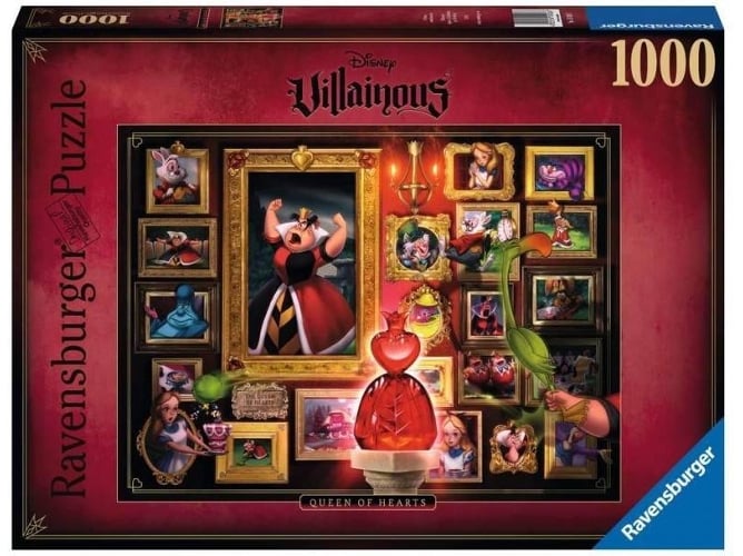 Puzzle RAVENSBURGUER Villainous Queen of Hearts (1000 Piezas)