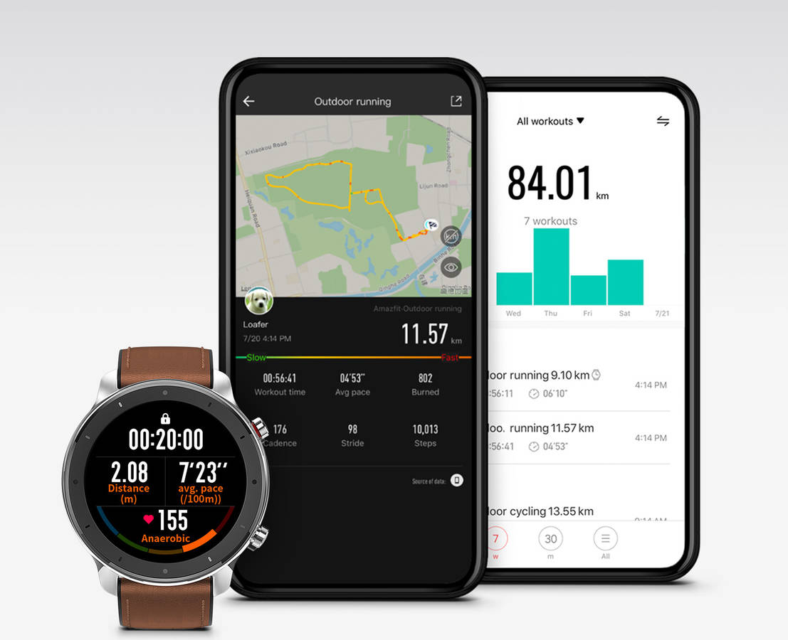 Smartwatch AMAZFIT GTR 47mm Acero inoxidable