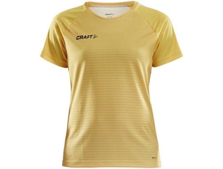 Camiseta de Mujer para Fútbol CRAFT Control Amarillo (XS)