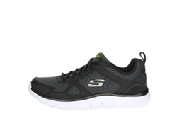 Zapatillas Deportivas SKECHERS Track Bucolo Hombre (Negro - Tejido, Material Sintético - 40)