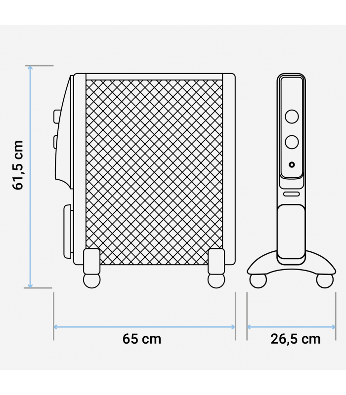 Radiador de mica UNIVERSALBLUE UMICA2000-19 (2000 W)