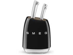 Bloque de Cuchillos SMEG Anni 50 KBSF02BL (6 Unidades - Negro)