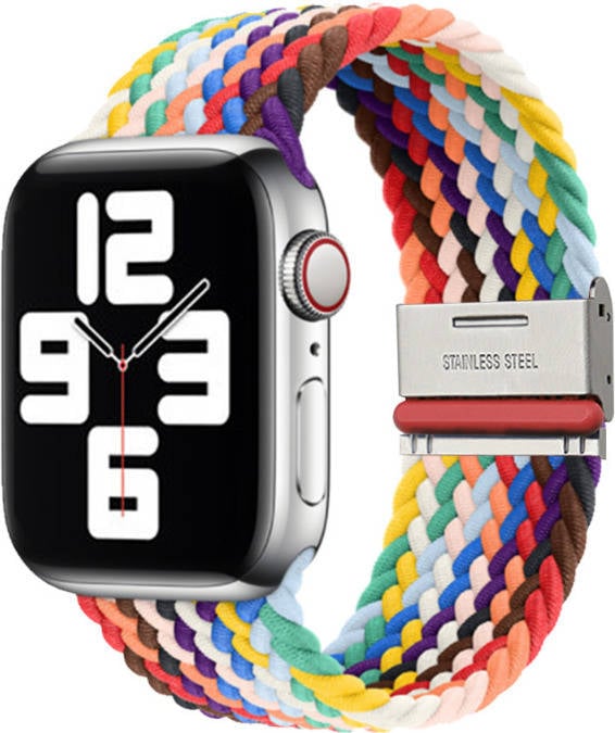 Correa ANTIIMPACTO Trenzada Ajustable para Apple Watch Series SE 44mm Multicolor