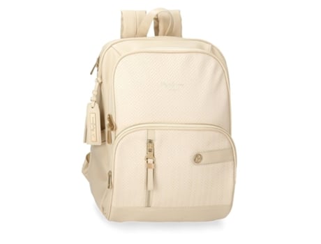 PEPE JEANS Mochila Para Portátil Piel sintética Sprig Beige