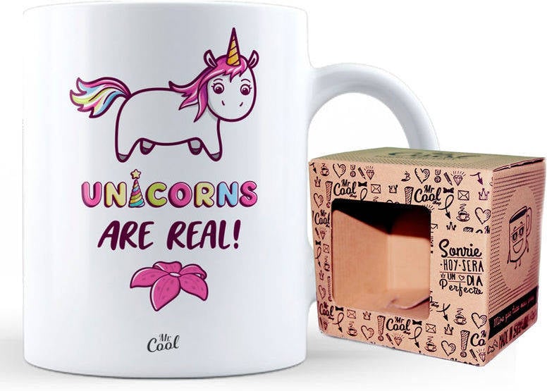 Unicorns Are Real taza mr. cool