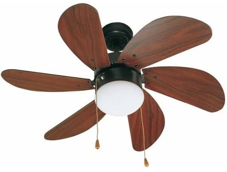 Faro Barcelona 33185 palao ventilador de techo con luz 6 madera mdf 760mm accionado por cadena 46 81