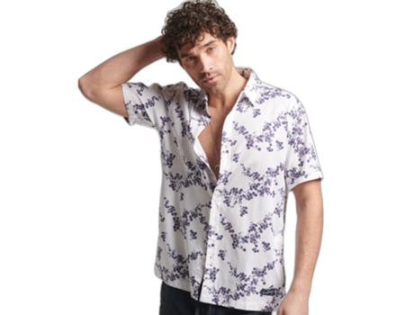 Camisa Vintage de Hombre SUPERDRY Hawaïenne (L)