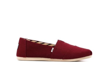 Alpargatas de Mujer TOMS Textil Rojo (36)