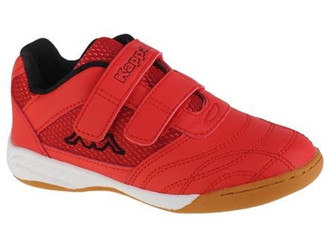 Zapatillas Deportivas KAPPA Kickoff K Niños (Rojo - Cuero Natural, Material Sintético - 34)