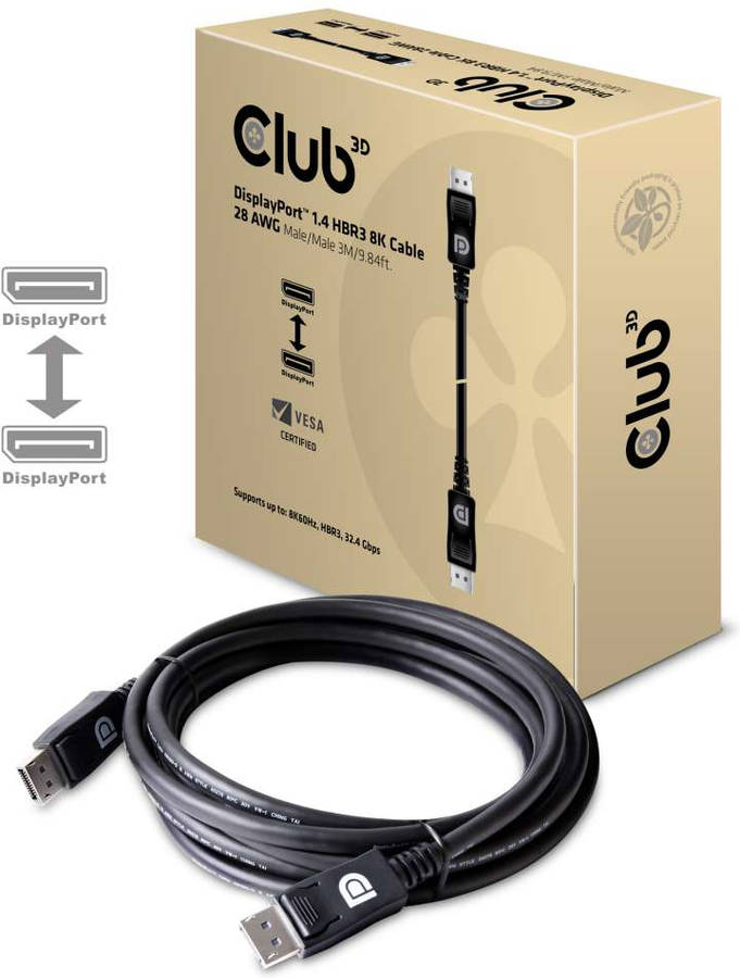 Cable de Datos CLUB3D (DisplayPort)