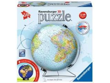 Puzzle RAVENSBURGER 00.011.159 Puzle 3D 540 pieza(s) Mundo