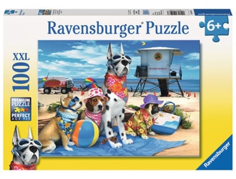 Puzzle RAVENSBURGER No dogs on the beach rompecabezas 100 pieza(s) Animales