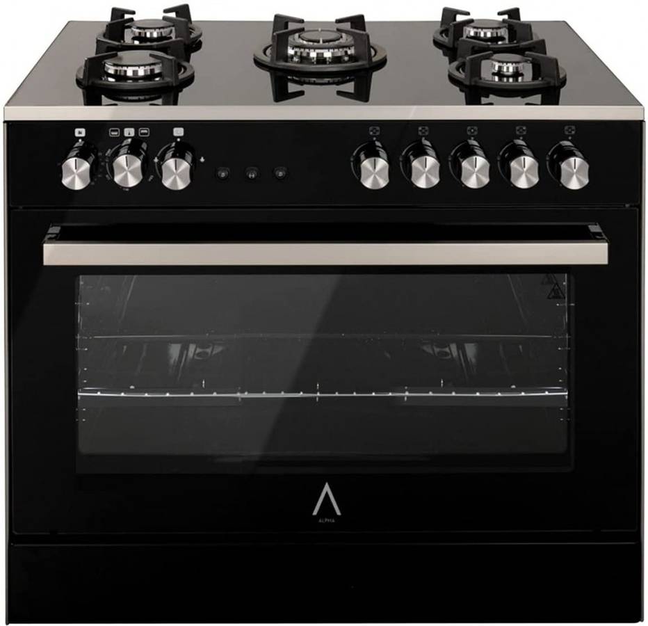 Cocina ALPHA VE-90 (90 L - Gas Butano y Natural - Negro)