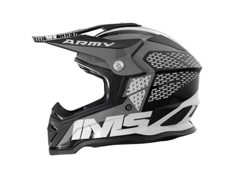 Casco IMS Motocross Army UX-81 Negro Gris (S)