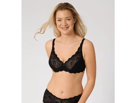 Sujetador de Mujer TRIUMPH Amourette Negro (105 cm D)