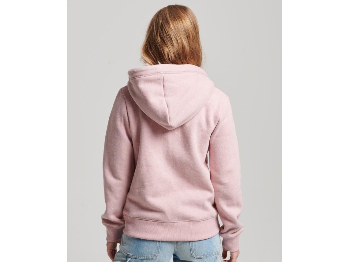 Superdry Code Essential - Sudadera con capucha con cremallera para mujer,  ajuste holgado, capucha con cordón