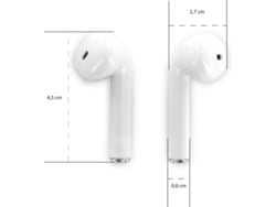 auriculares bluetooth metronic tws blanco