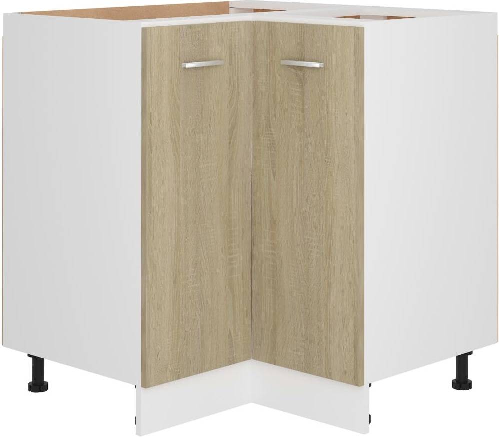 Armário Inferior VIDAXL Corner Bottom Cabinet 802492 (Madera - 75.5 x 75.5 x 80.5 cm)