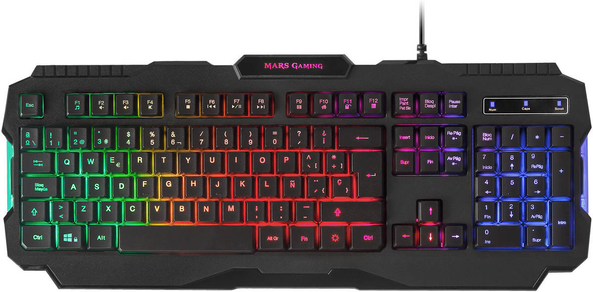 Bundle Gaming MARS GAMING MCPRGB2ES (Teclado + Ratón)