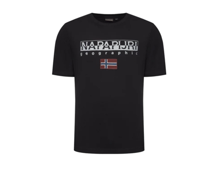 Camisetas NAPAPIJRI Ayas Hombre (XL - Negro)