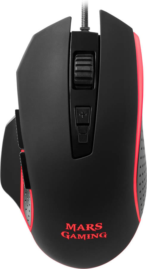 Ratón Gaming MARS GAMING MM018 (4800 dpi - Negro)