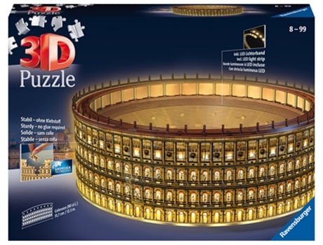 Puzzle RAVENSBURGER Colosseum Night Edition Puzle 3D 216 pieza(s) Edificios