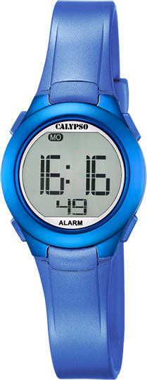 Calypso Reloj Digital para unisex de cuarzo con correa en k56775 mujer goma azul