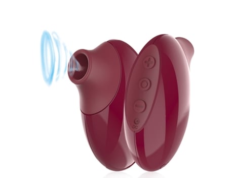 Vibrador de masaje de succión de 10 frecuencias para mujeres (rojo) VEANXIN